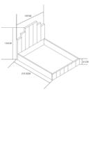 CADRE DE LIT PIANO ( AVEC SOMMIER ) – Image 7