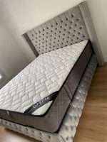 LIT COFFRE CLOUTÉ CAPITONNÉ – Image 2