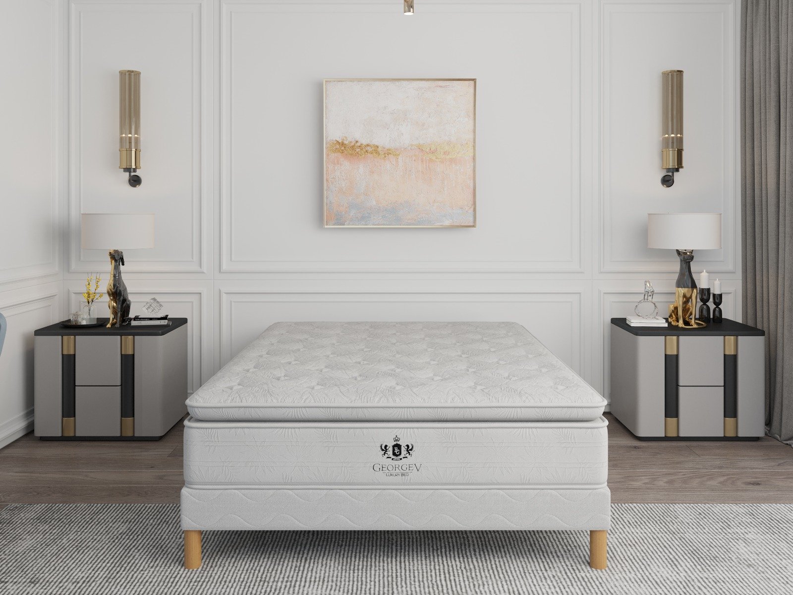 2024/10/1000196402.jpg ENSEMBLE SUPRÊME GEORGE V SOMMIER + MATELAS 140X190X30CM – Image 1