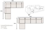 Canapé Elégance Velours Modulable 4+1 Pouf – Image 5