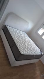 Lit Coffre Jade Chenille Blanc Cassé – Image 3