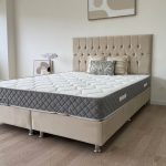 Lit Coffre HUGO Beige ou Gris - Velours