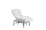 FAUTEUIL MONICA METAL NOIR DOUDOU BLANC – Image 2