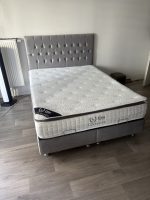 Lit Coffre HUGO Beige ou Gris - Velours – Image 2