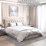 LIT COFFRE CORSICA EN VELOURS BEIGE 180X200CM