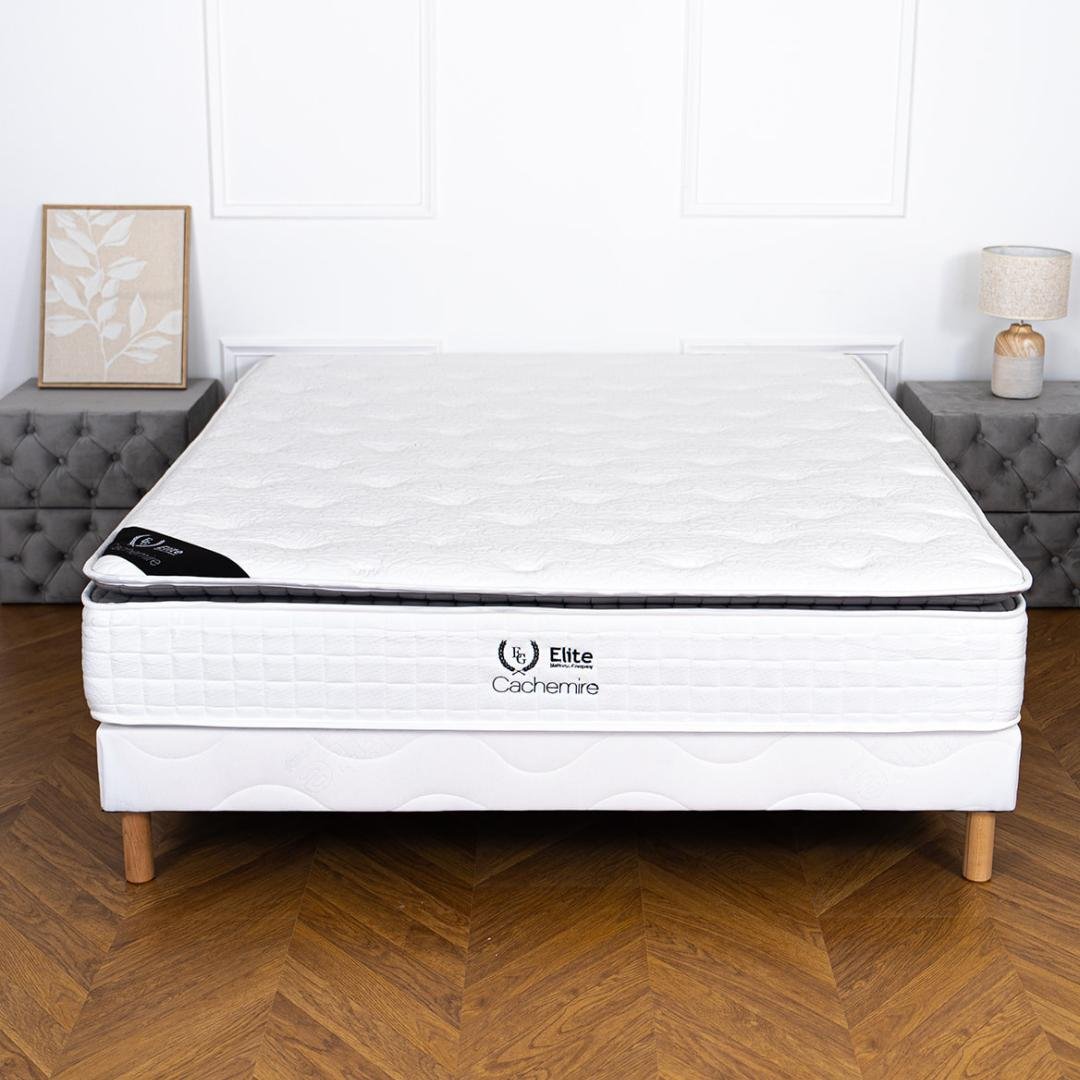 2025/10/1000196400-1.jpg ENSEMBLE CACHEMIRE RESSORT HYBRID SOMMIER + MATELAS 140X200X28CM – Image 1