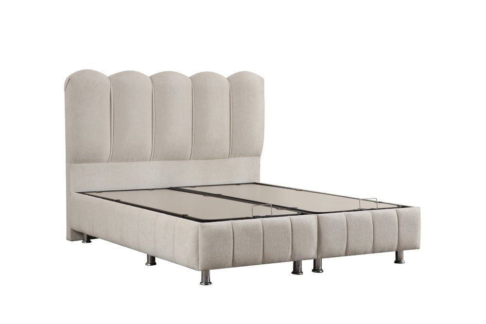 2025/10/1000197690.jpg LIT COFFRE EVA BLANC CASSÉ CHENILLE – Image 1