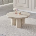 Table Basse Maya Effet Travertin