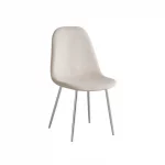 Chaise Scandinave en velour beige