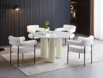 Table À Manger Anais Effet Marbre Blanc