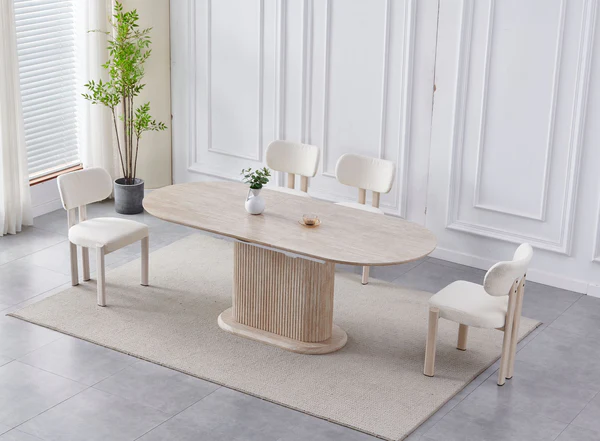 9336C53B-ABA5-434F-804D-780428885E77 Table À Manger Vanessa – Image 1