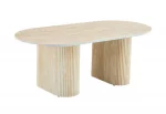 Table Basse Roxy Pied Effet Travertin