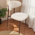 Chaise Lucile Pied Effet Bois Noyer