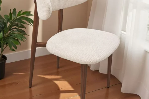 Chaise Lucile Pied Effet Bois Noyer