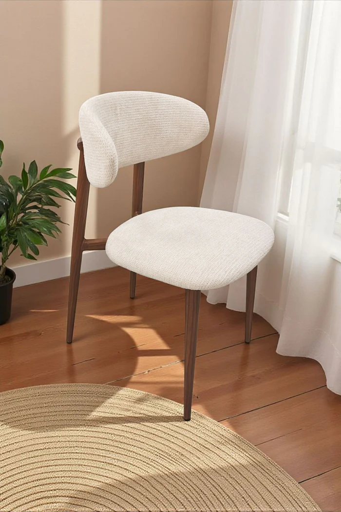 IMG-5933 Chaise Lucile Pied Effet Bois Noyer – Image 1