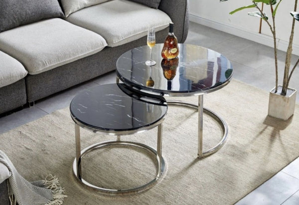 IMG-6833 Table basse Ushuaia noire pieds chrome – Image 1