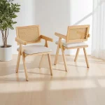 Chaise Rotin - Bois Noir