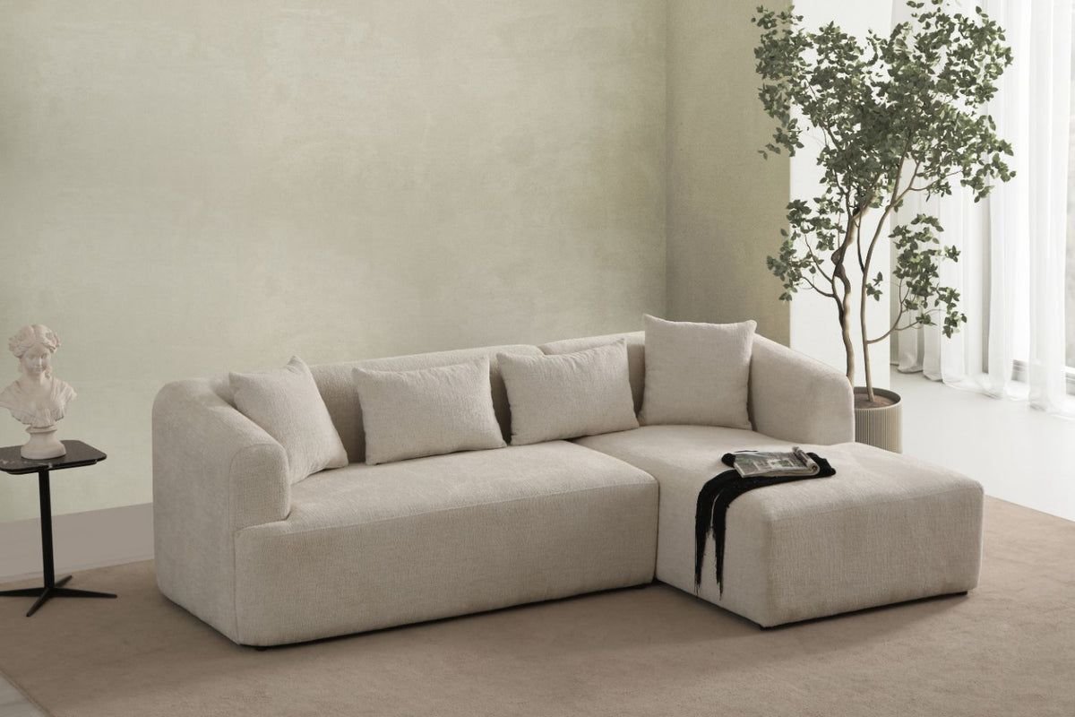 2025/11/1000201393.jpg Canapé d'Angle Ela Chenille Blanc cassé – Image 1