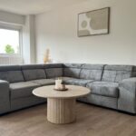 Canapé Karola Convertible Tissu Marbella Gris Anthracite